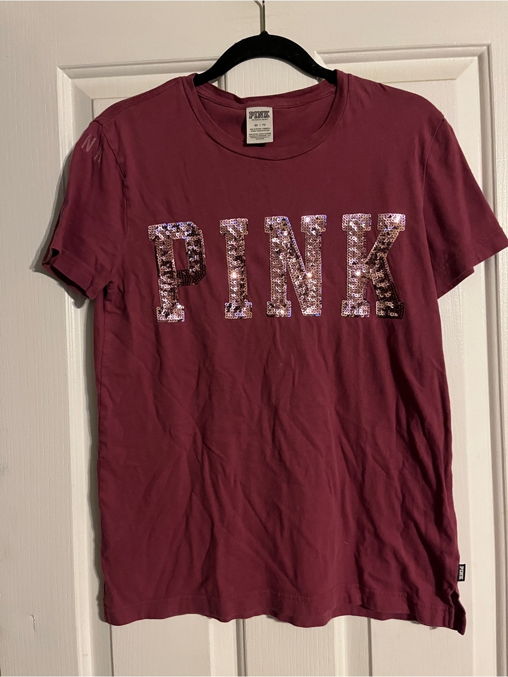 PINK Victoria's Secret Crewneck Tee - Raspberry